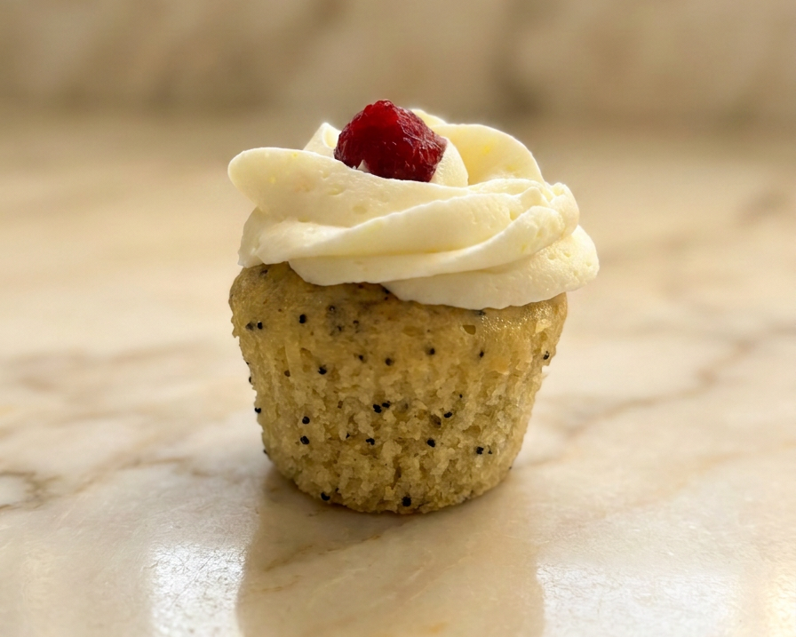Lemon Raspberry Filled Cupcake