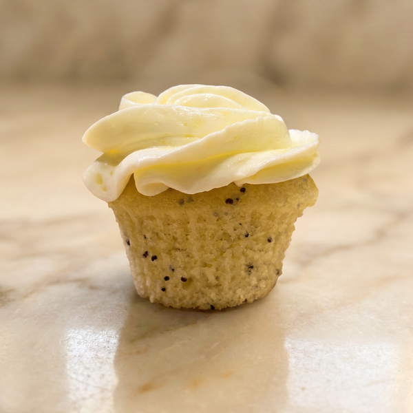 Lemon Poppy Filled Cupcake
